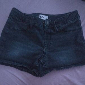 SO Charcoal Denim Shorts